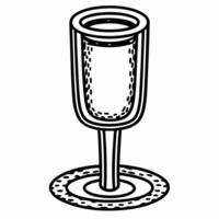 Flat Holographic Champagne Flute Stem concept as Close up of a holographic champagne flute stem against a plain white background with copy space Camera emphasizes the intricate ho Squre Set 2 vector