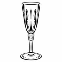 Flat Holographic Champagne Flute Stem concept as Close up of a holographic champagne flute stem against a plain white background with copy space Camera emphasizes the intricate ho Squre vector