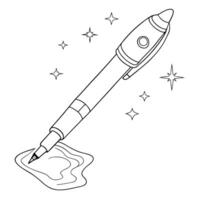 Flat Holographic pen with Labh Pancham symbol and copy space concept as A sleek holographic pen floating mid air with the Labh Pancham symbol engraved on its glossy surface isolate Squre vector