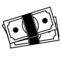 Flat Isolated Discount Sticker and Cash Icon concept as A clean design featuring a discount sticker paired with a cash icon both isolated on a white background The d Squre vector