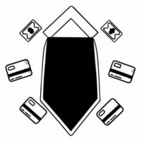 Flat Levitating Price Tag with Payment Icons concept as A price tag floating in mid air with payment icons surrounding it isolated on a white background Ideal for highlighting pro Squre vector