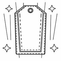 Flat Levitating Sales Tag with Promotion Icons concept as A sales tag floating in mid air with promotion icons isolated on a white background The design is perfect for retail mark Squre Set 2 vector