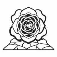 Flat Macro of a digital rose growing from broken ground symbolizing hope and renewal concept as A macro shot of a glowing digital rose growing from cracked ground symbolizing hope Squre vector