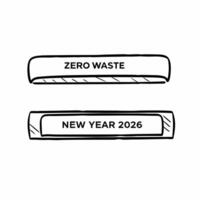 Flat Natural Fiber Elements concept as A seamless design made of natural fibers symbolizing eco friendliness and a Zero Waste New Year 2026 The camera focuses on the textur Squre vector