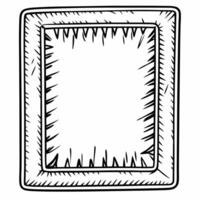 Flat Plain frosty windowpane with ice patterns and copy space concept as A frosty windowpane with intricate ice patterns provides a plain background with clear copy space The deta Squre vector