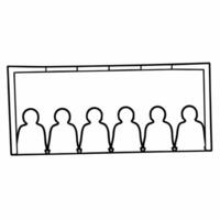 Flat Plain cream background with subtle human figures in the distance copy space for equality concept as A plain cream background with subtle human figures in the distance symboliz Squre vector