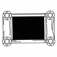 Flat Plain navy blue background with Star of David holographic accents copy space concept as A plain navy blue background featuring holographic Star of David accents in the corners Squre vector