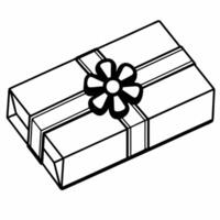 Flat Plain White Gift Box Elements concept as A seamless plain white background featuring a beautifully wrapped gift box symbolizing the joy of giving for New Year 2026 Ideal for Squre vector