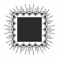Flat Rangoli and Sparkler Wave Border with Copy Space concept as A dynamic border frame featuring a flowing Rangoli pattern paired with sparkler wave designs leaving ample copy spa Squre vector