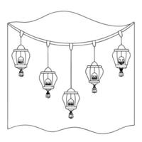 Flat Radiant abstract digital art of Labh Pancham with glowing lanterns concept as A glowing abstract digital art banner featuring floating lanterns symbolizing Labh Pancham render Squre Set 2 vector