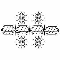 Flat Sparklers and Sustainable Elements Watercolor Tiles concept as A seamless watercolor tile design that features sparklers and sustainable elements like solar panels wind turbin Squre vector