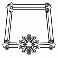 Flat Tika and Rakhi Frame with Copy Space concept as A frame design featuring a rakhi and tika on opposite corners creating a perfect balance for copy space in the middle The glow Squre vector