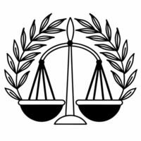 Flat Two floating scales of justice with olive branches symbolizing fairness and peace for Human Rights Day concept as A pair of glowing scales of justice floating in mid air each Squre vector