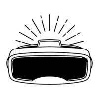 Flat Virtual reality headset with Bhai Dooj hologram concept as A VR headset with glowing Bhai Dooj holographic symbols floating nearby The bright glow contrasts with the white ba Squre Set 2 vector