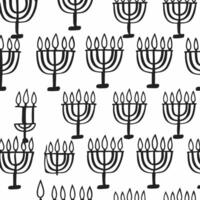 Flat Watercolor seamless tiles with Hanukkah candles made from soy wax concept as A seamless pattern of watercolor tiles featuring Hanukkah candles made from soy wax promoting sust Squre vector