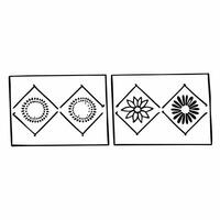 Flat Watercolor Zero Waste Rangoli Borders Tiles concept as Seamless watercolor tiles featuring Rangoli inspired borders with zero waste elements like recycled glass hemp and natur Squre vector
