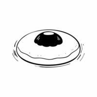 Floating Hanukkah donuts with gravity defying jelly splatter white background concept as A Hanukkah donut with jelly filling appears to float in mid air with a gravity defying jell Squre vector