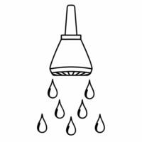 Flying oil jug with spilling droplets in mid air white background concept as A Hanukkah oil jug appears to float mid air with droplets spilling out defying gravity isolated on a wh Squre vector