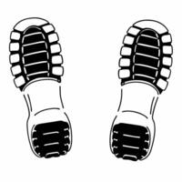 Flying winter boots with frost covered soles isolated on white concept as A pair of winter boots with frost covered soles floats mid air symbolizing winter adventure and cold weath Squre vector