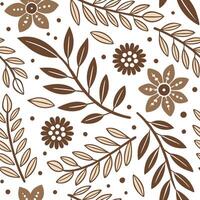 Folk art seamless pattern with natural textures and earthy color palette for an organic rustic cultural aesthetic concept as Organic folk art pattern with natural textures and eart Squre vector
