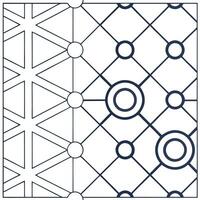 Futuristic digital matrix tile design with complex grid networks and abstract data motifs presented in isolated whitebalance clarity concept as Complex grid networks and abstract d Squre vector