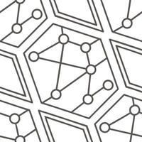 Generate futuristic tile with angular circuit shapes merging bold lines white overlay and subtle metallic flair concept as Highlight geometric circuit webs layered on pale tone exu Squre vector