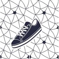 Generate seamless pattern with bold futuristic nodes refined lines white negative zones delivering a progressive vibe concept as Merge advanced geometry luminous focal points and s Squre vector