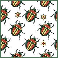 Generate seamless tile patterns based on local cultural rituals and traditional art forms featuring isolated white backgrounds for clean visuals concept as Showcase indigenous art Squre Set 6 vector
