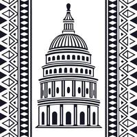 Generate seamless tile patterns that showcase ethnic borders and regional symbols perfect for cultural marketing materials and advertising campaigns concept as Incorporate ethnic b Squre Set 2 vector
