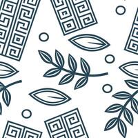 Generate seamless tile patterns merging cultural heritage designs with isolated white balance to produce refined and modern aesthetics concept as Employ ancient cultural symbols in Squre vector