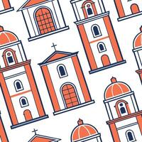 Generate seamless tile patterns with architectural elements from cultural buildings such as windows doors and columns with vibrant colors for contrast concept as Vibrant windows do Squre vector
