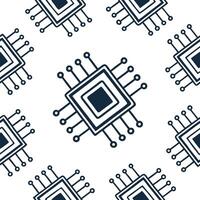 Generate seamless tile patterns with integrated circuit board motifs and digital pixel art featuring isolated white backgrounds for tech branding concept as Fuse integrated circuit Squre vector