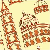 Generate vibrant seamless tile patterns with cultural heritage symbols bright colors and smooth repeat structure for vibrant spaces concept as Vibrant and bright heritage symbols c Squre vector