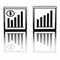 Glossy Acquisition Background with Business Integration Icons concept as A glossy background featuring business integration icons and acquisition symbols against a sleek reflective Squre vector