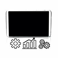 Glossy Acquisition Background with Corporate Growth Symbols concept as A sleek glossy background featuring corporate growth symbols and acquisition icons against a reflective surfa Squre vector