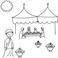 Glossy background of a traditional Labh Pancham market scene concept as A glossy and bustling background depicting a traditional market scene during Labh Pancham The market is fil Squre Set 2 vector