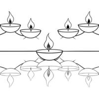 Glossy background of diya lighting ceremony for Labh Pancham concept as A vibrant and glossy background showcasing the lighting of diyas during Labh Pancham The scene features mul Squre vector