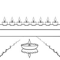 Glossy background of Labh Pancham candlelight ceremony concept as A glossy and serene background capturing the ambiance of a candlelight ceremony for Labh Pancham The scene featur Squre Set 2 vector