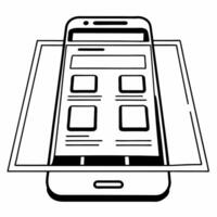 Glossy background of shopping app interface with Cyber Monday prices displayed concept as A glossy background highlighting a futuristic shopping app interface displaying Cyber Mond Squre vector