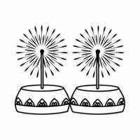 Glossy Background with Festival Offerings concept as A glossy background featuring traditional festival offerings with sparklers and Rangoli designs adding to the scene The camera Squre vector