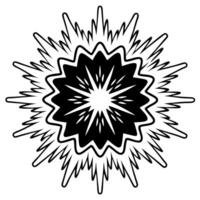 Glossy Background with Festival Firecrackers concept as A glossy background capturing the burst of firecrackers during a festival with sparklers and Rangoli designs incorporated in Squre vector