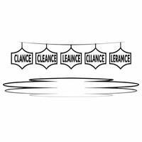 Glossy Background with Floating Clearance Tags concept as A glossy background featuring floating clearance tags against a sleek reflective surface The design is ideal for promotin Squre vector