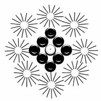Glossy Background with Festival Feast concept as A glossy background featuring a traditional festival feast with sparklers and Rangoli designs enhancing the scene The camera focus Squre vector