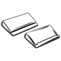 Glossy Business Card Holder with Retail Coupons concept as A glossy background featuring a business card holder with floating retail coupons The design is professional and sleek i Squre vector