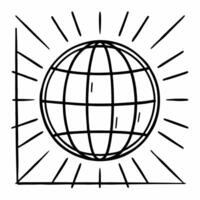 Glossy blue background with a glowing globe copy space for global unity concept as A glossy blue background with a glowing globe symbolizing global unity for Human Rights Day The Squre vector