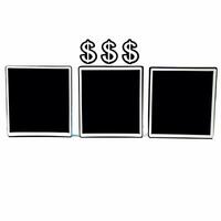Glossy Cash Flow Background with Floating Financial Symbols concept as A sleek glossy background featuring floating financial symbols and cash flow icons against a reflective surfa Squre Set 2 vector