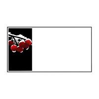 Glossy frozen berries on an ice covered branch with copy space concept as Glossy frozen red berries cling to an ice covered branch with a clean area of copy space on one side of th Squre vector
