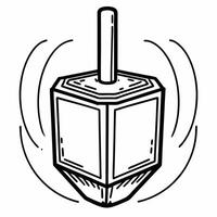 Glossy dreidel spinning with bright colors on white background copy space concept as A glossy dreidel spinning in motion surrounded by vibrant colors on a white background with amp Squre vector