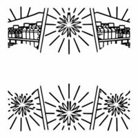 Glossy Festive Market Background concept as A glossy background showcasing a bustling festival market with sparklers and Rangoli elements prominently displayed The camera captures Squre vector
