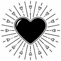 Glossy holographic heart with glowing rights symbols copy space concept as A holographic heart with glowing human rights symbols floating above it representing love and equality fo Squre vector